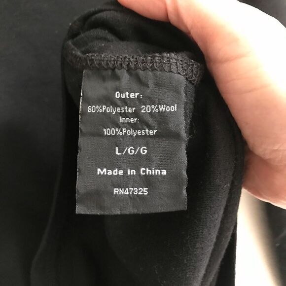 Omni-Wool base layer long sleeve black top L - Picture 5 of 6